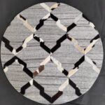 Leather Round Rug