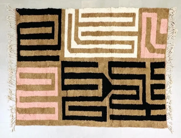 Modern Abstract Geometric Wool Area Rug