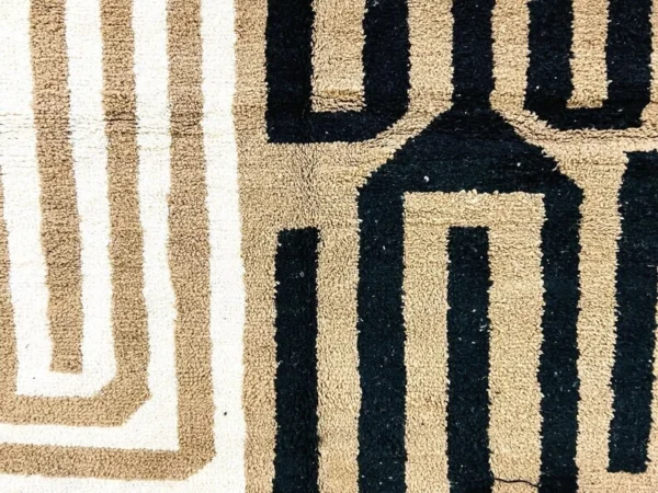 Modern Abstract Geometric Wool Area Rug